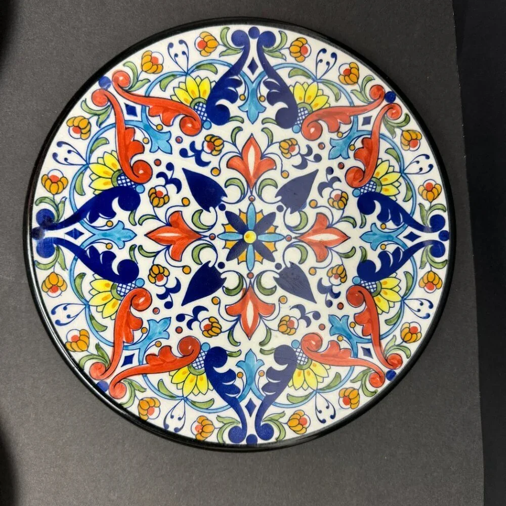 Ceraplat Antique Spanish Ceramic Ornamental Plate Set of 3